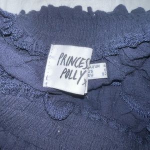 Princess polly navy blue mini skirt size 0 US